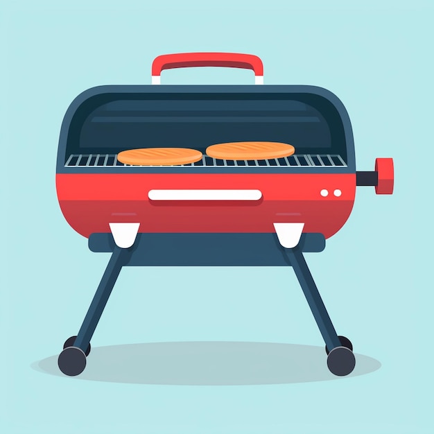 grill barbecue bbq party vector meat food cooking sausage fire design steak cook picnic