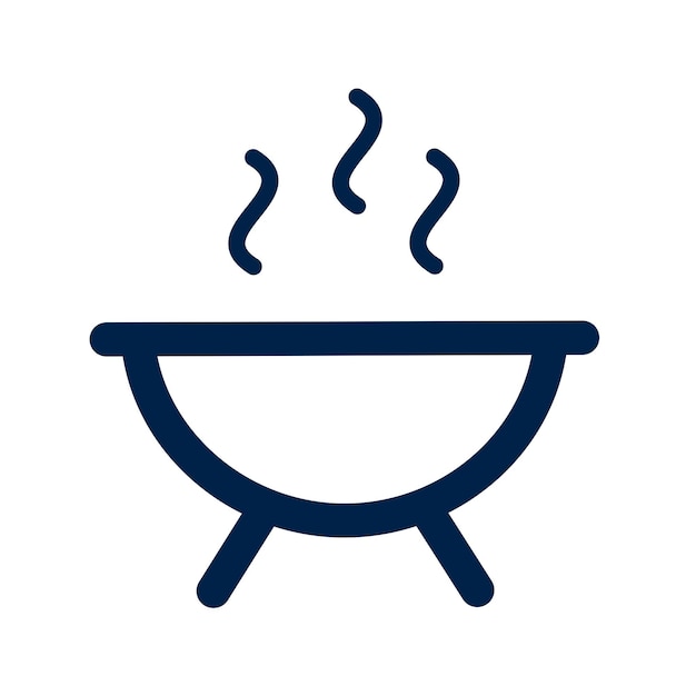 Grill BBQ vector icon BBQ cooking barbeque symbol illustration