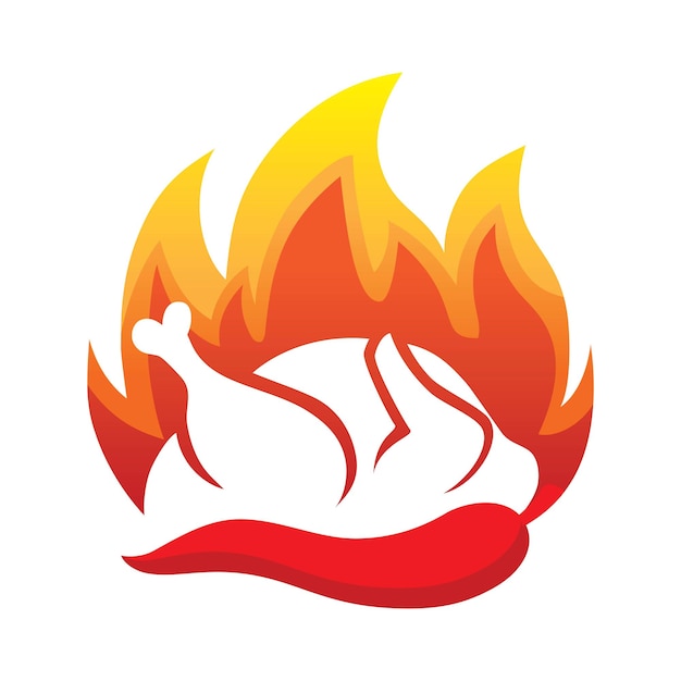 Grilled Chicken Logo bbq chicken logo