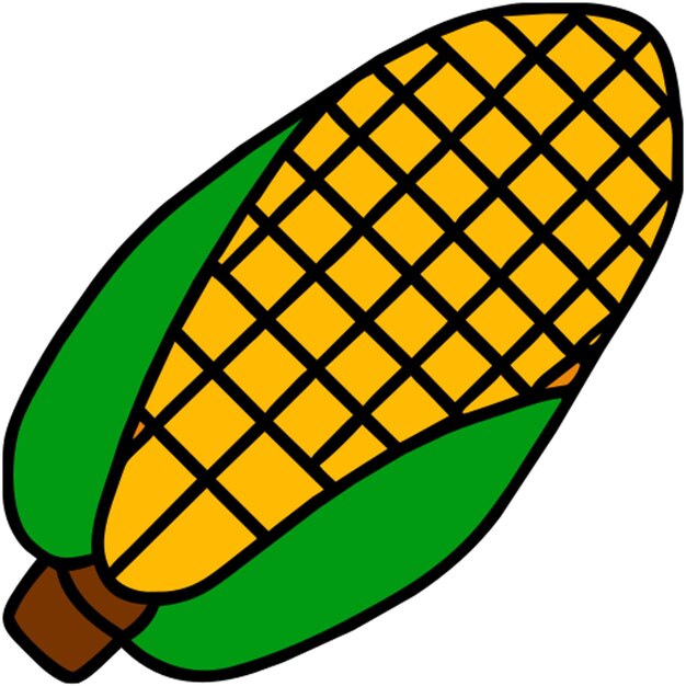 Vector grilled corn icon