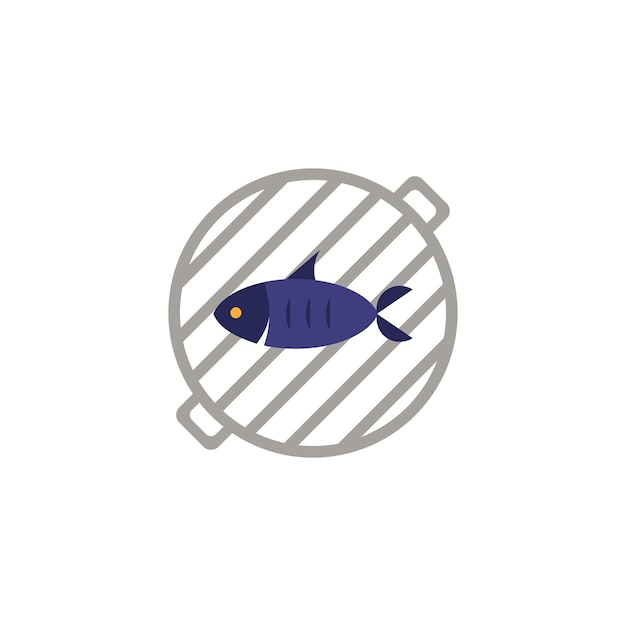 Grilled Fish icon Simple element from grill and barbecue collection Creative Grilled Fish icon for web design templates infographics and more