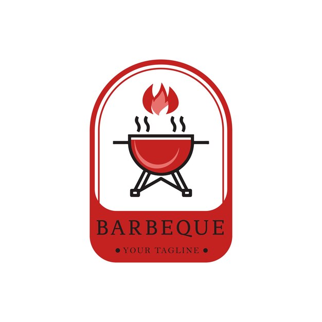 Vector grillgusto inviting bbq logo design