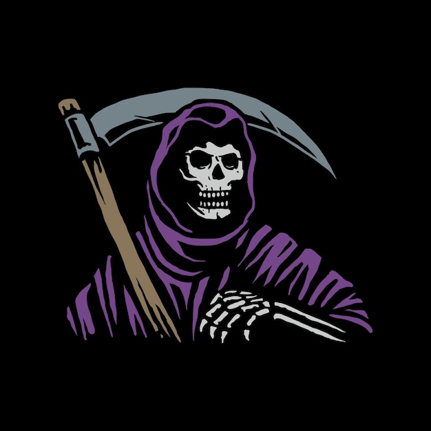 Grim Reaper duisternis vector ontwerp