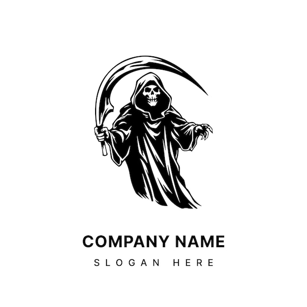 Premium Vector | Grim reaper hand drawn illustration