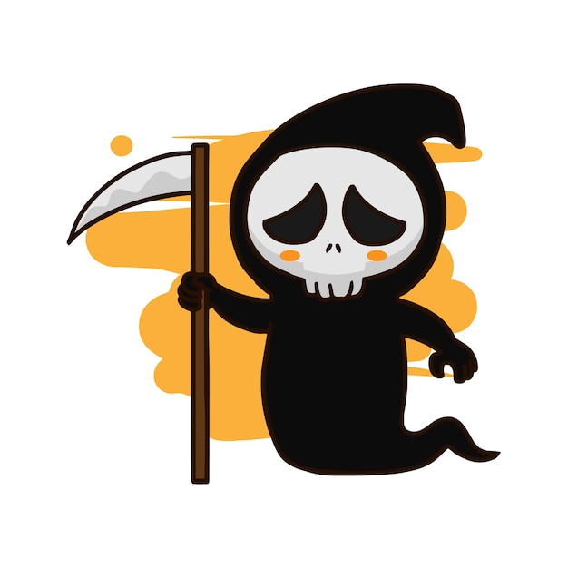 Grim Reaper Hand getrokken Vector