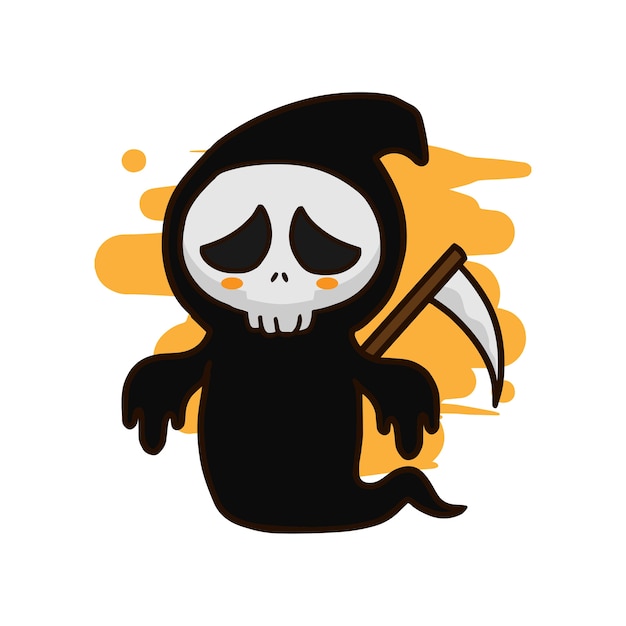 Grim Reaper Hand getrokken Vector