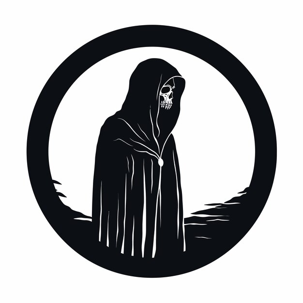 Vector grim reaper illustration