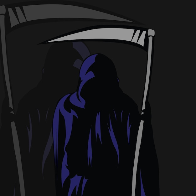 Vector grim reaper logo