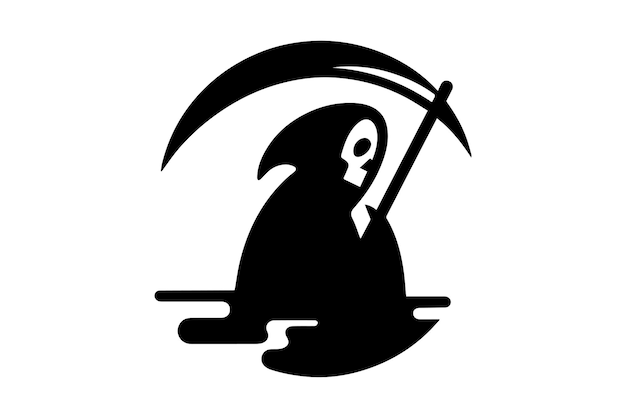 Vector grim reaper vector silhouette