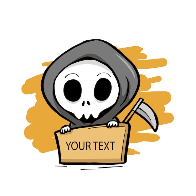 Grim reaper с текстовой панелью