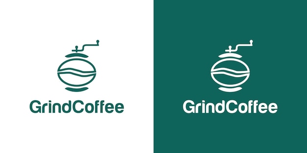 Vector grind coffee logo cafe logo coffee logo logo template