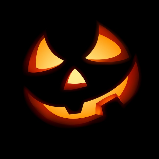 A grinning Jack O Lantern.