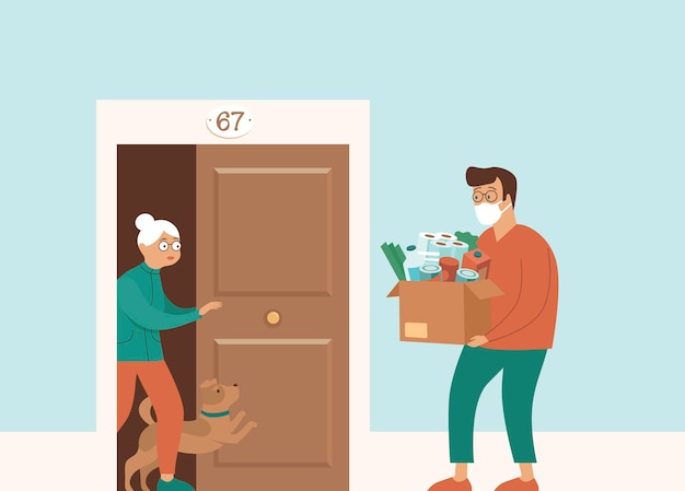 Groceries and Food Delivery for Elderly People