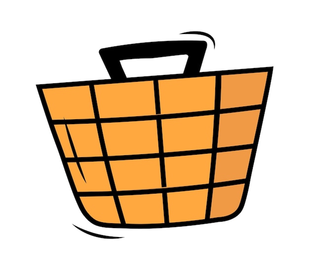 Grocery basket icon Vector illustration