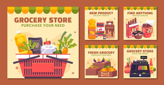 Grocery  template design