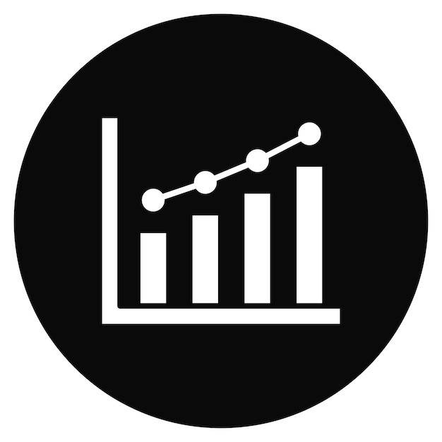 Groei Diagram icoon vector afbeelding Kan worden gebruikt voor Business