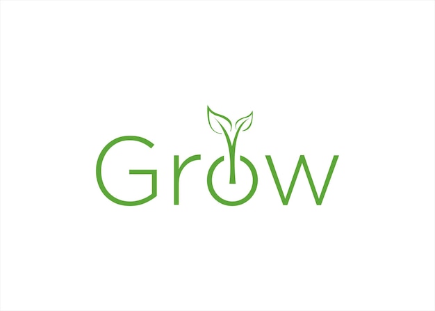 groeien plant boom blad concept natuur logo ontwerp symbool