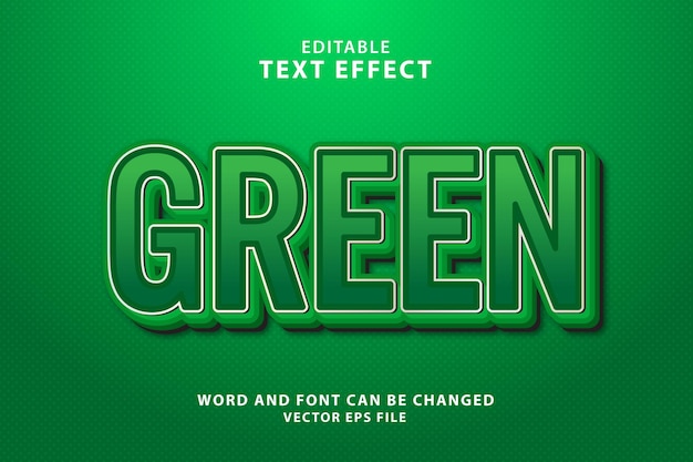 Groen 3d-teksteffect