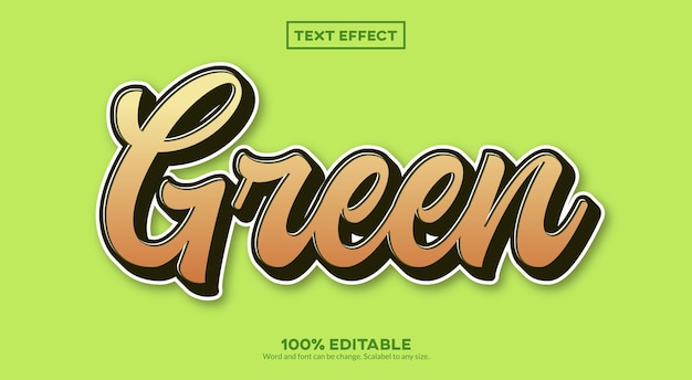 Groen 3d-teksteffect