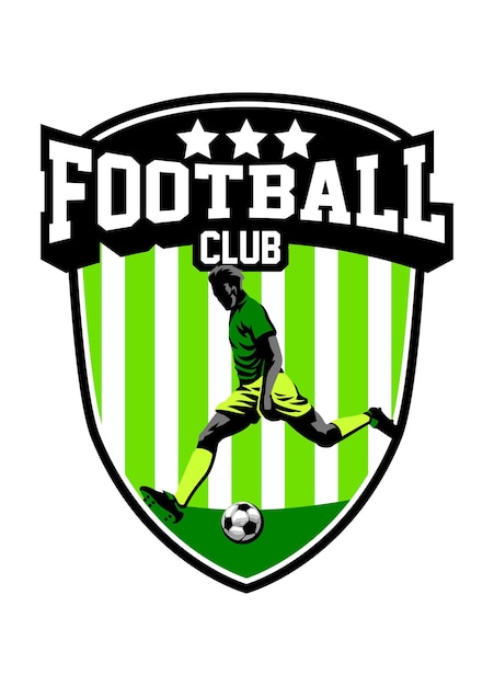 Groen badge voetbal voetbal logo