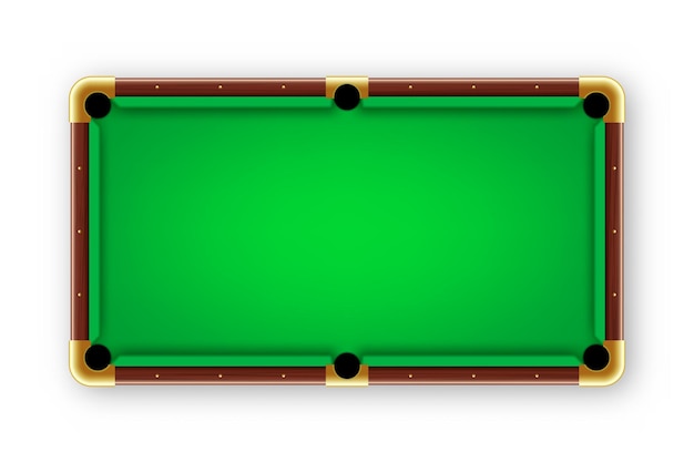 Groen biljart tafel top view snooker of zwembad sportapparatuur recreatie en hobby competitieve