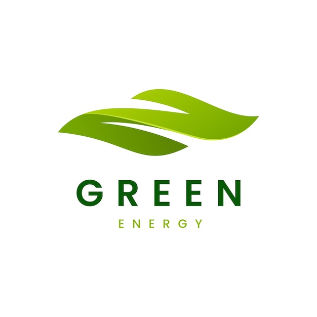 Groen blad energie logo