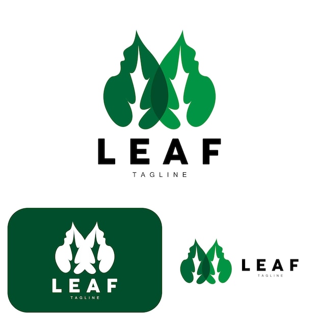 Groen Blad Logo Ecologie Natuurlijke Plant Vector Natuur Ontwerp Illustratie Sjabloon Pictogram