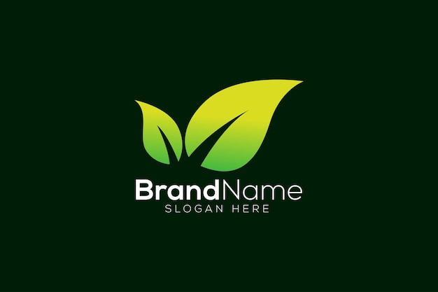 Groen blad logo ontwerp