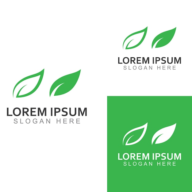 Groen blad logo Tuinplanten en natuur vector ontwerp Concept illustratie vector sjabloon