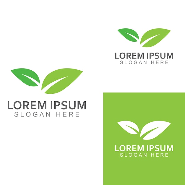 Groen blad logo Tuinplanten en natuur vector ontwerp Concept illustratie vector sjabloon