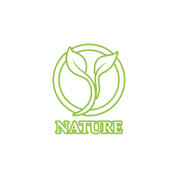 Groen blad overzicht ecologie natuur element logo