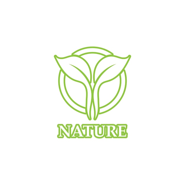 Groen blad overzicht ecologie natuur element logo