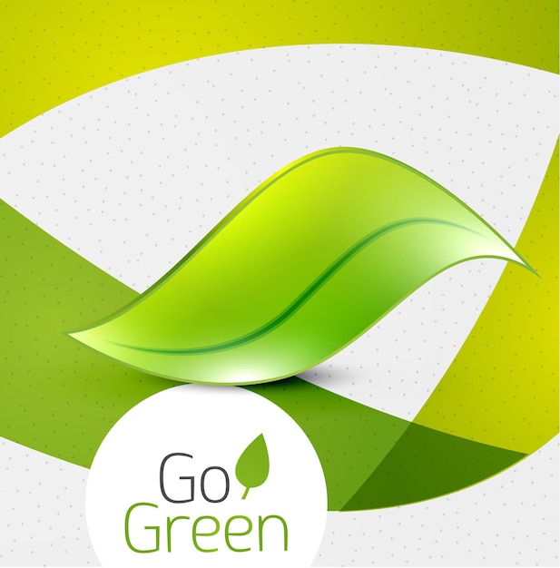 Groen blad pictogram concept