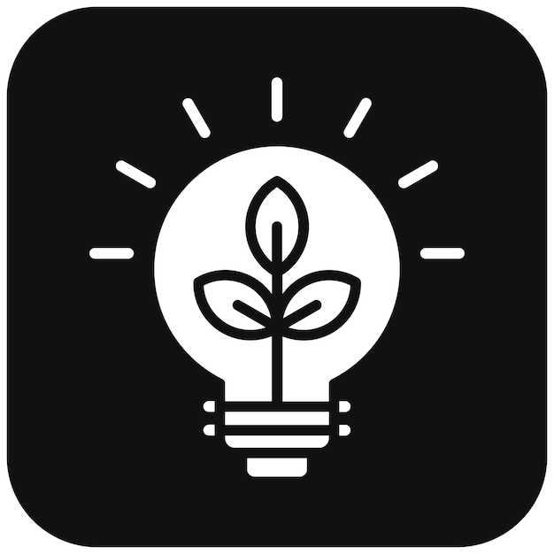Groen energie vector icoon Kan worden gebruikt voor Earth Day icoon set