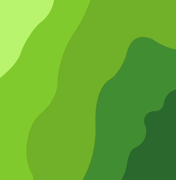 Groen golf vector achtergrond ontwerp behang ontwerp