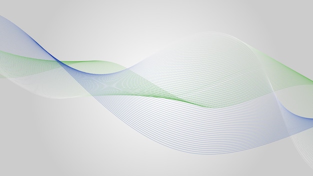 Groen-grijze curve lijn achtergrond behang vector afbeelding voor presentatie