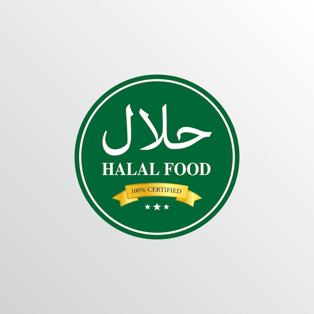 Groen halal labelontwerp