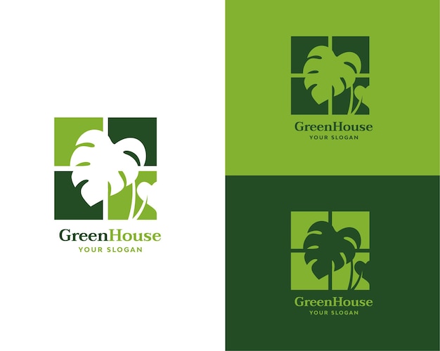 Groen huis logo merk