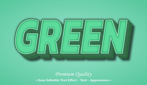 Groen lettertype-effect