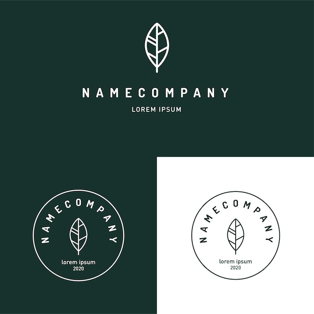 Vector groen logo blad vector