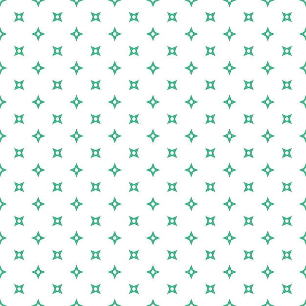 Groen Naadloos Ninja-patroon Op Witte Achtergrond