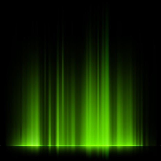 Groen noorderlicht, aurora borealis.