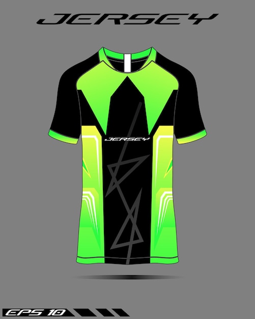 Vector groen sportshirt.