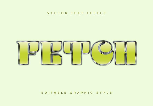 Vector groen tekst-effect mockup