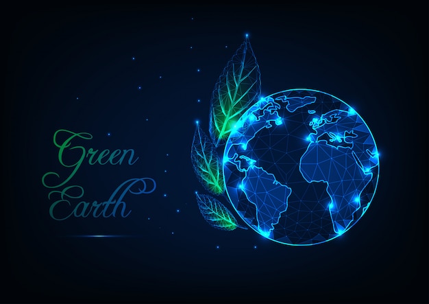 Groene aarde ecologie concept