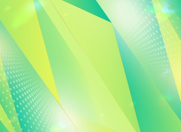Groene abstracte geometrische achtergrond met halftone gradiënten Vector illustratie
