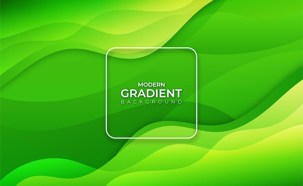 Groene abstracte golvende geometrische achtergrond