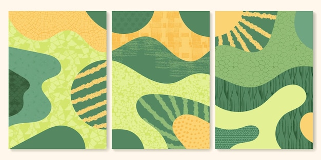 Groene abstracte rijstveld bovenaanzicht met textuur vector achtergrond natuur patroon eco illustratie platteland posterontwerp collectie van landbouw landschap