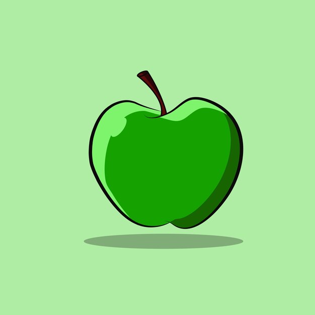 Vector groene appel