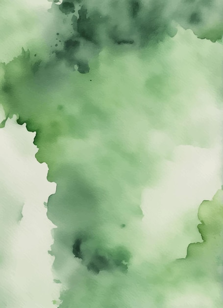 Vector groene aquarel achtergrond